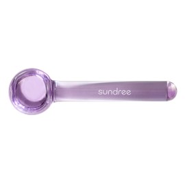 sundree Cooling Facial Globe | Freezer Safe Facial Massaging Ice Globe, Hand-Blown Glass