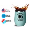 Snowboard Teal Wine Tumbler 12oz - snowboard dad - Ski