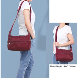 Cross Body Bag Women Lightweight Purses for Women Crossbody Water Resistant Multi Pockets Anti Theft Shoulder Bag