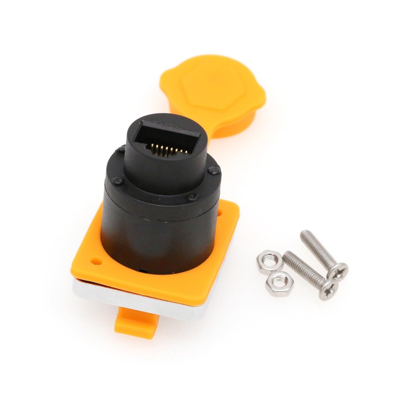 SZRMCC RJ45 Panel Mount Connector Cat5e RJ45 Ethernet Female LAN