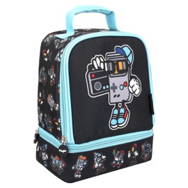 Fringoo - Double Decker Lunch Bag - Cool Gamer Design - Lunch Bag for Kids - Lunch Bag with Compartment - Gamer Lunch Bag, Great School Lunch Bag - Fully Insulated