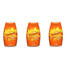 Starburst Liquid Water Enhancer - Orange - Low Calorie Water Flavoring Drops (Pack of 3)