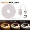 HEGEHE Dimmable COB Neon Strip with Dimmer Switch, IP65 Waterproof
