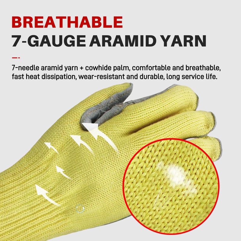 GOL-SIV Aramid A4 Cut Resistant Gloves,Cut Proof Gloves For Metal