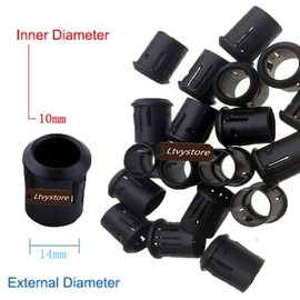 Ltvystore 20Pack 10MM 12V White LED Pre Wired Prewired 7.87 Inch Lamp Light Bulb Prewired Emitting Diode& 20Pack Black 10MM LED Plastic Clip Holder Display Panel (Blue)