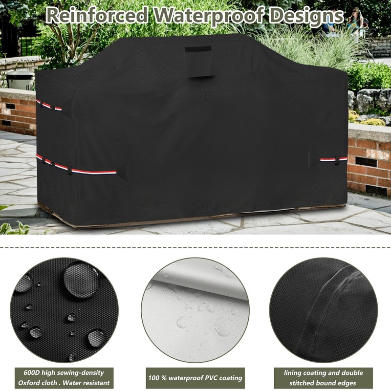 Bitubi 86 Inch Island Grill Cover - 600D Heavy Duty