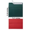 Wishop 100 Pack Christmas A7 Envelopes Self-Adhesive 5x7 Envelopes for