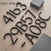 SAILANKA 5 Inch Matt Black Door Number For Modern Door