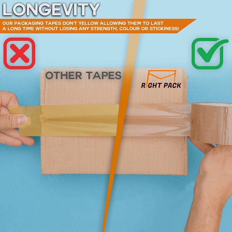 Right Pack Heavy Duty Packing Tape Brown (48MM x 66M)