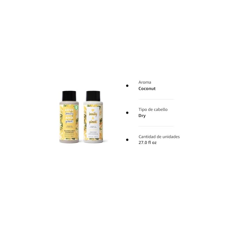Champú y acondicionador Love Beauty and Planet