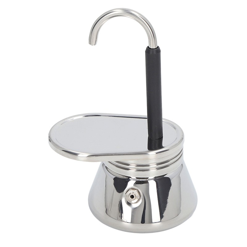 Single Spout Mocha Pot Stainless Steel Lightweight Italian Coffee Maker