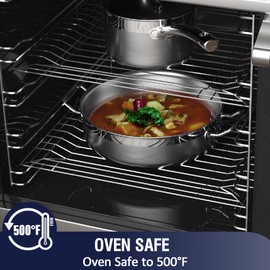 Cooks Standard Professional Stainless Steel Cookware Set 8PC, 8 PC, Silver