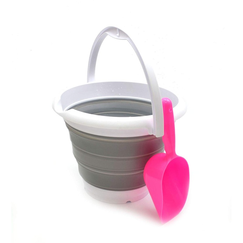 SAMMART 5L Collapsible Fishing Bucke - Foldable Round Tub -