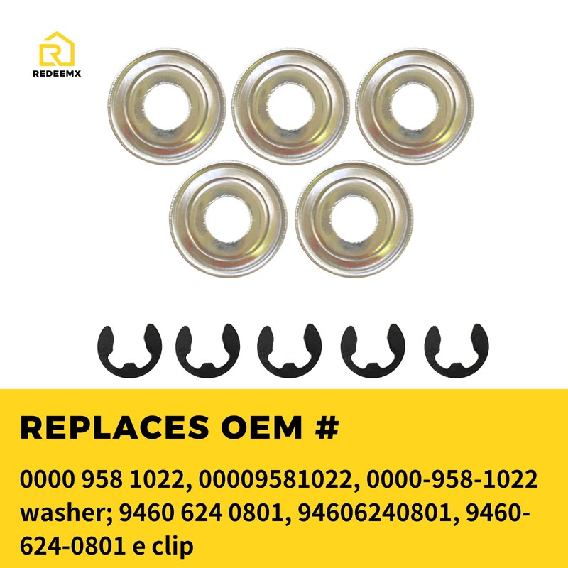 REDEEMX 5 Pack MS180C Chainsaw Sprocket Clutch Drum E-Clip 8x1.3