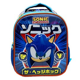 Ruz-Backpack Mochila Mochila 3D Hardshell Kínder Niño Sega Sonic The Headgehog Classic