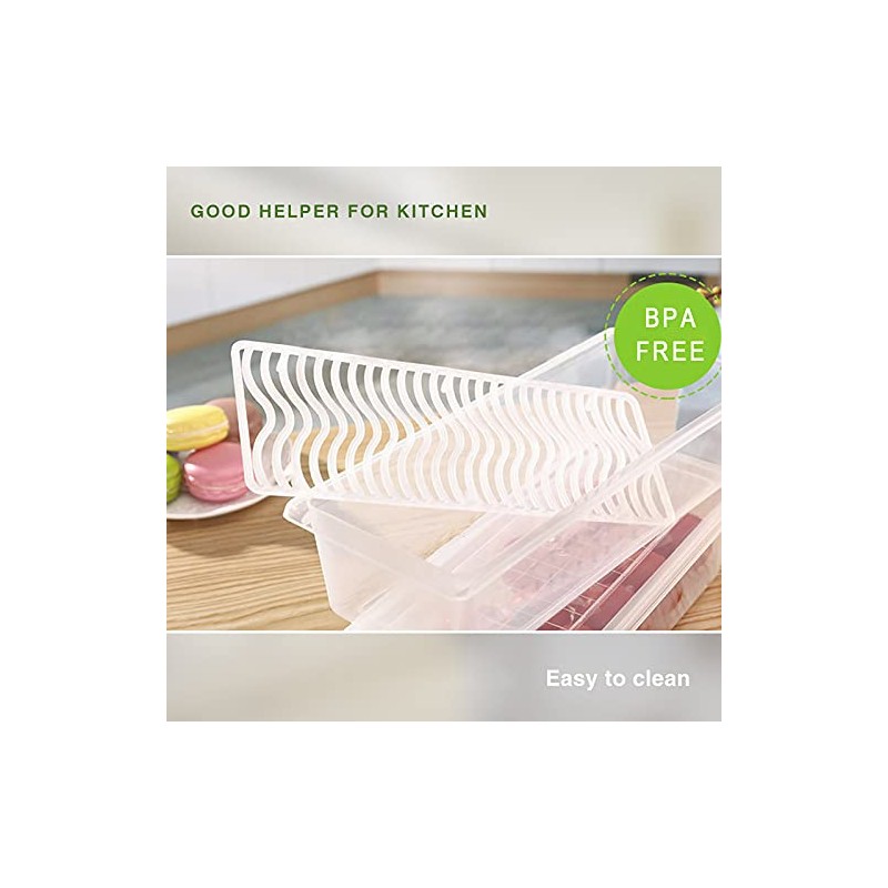 SILIVO 3-Pack Produce Storage Containers for Fresh Fruits & Vegetables