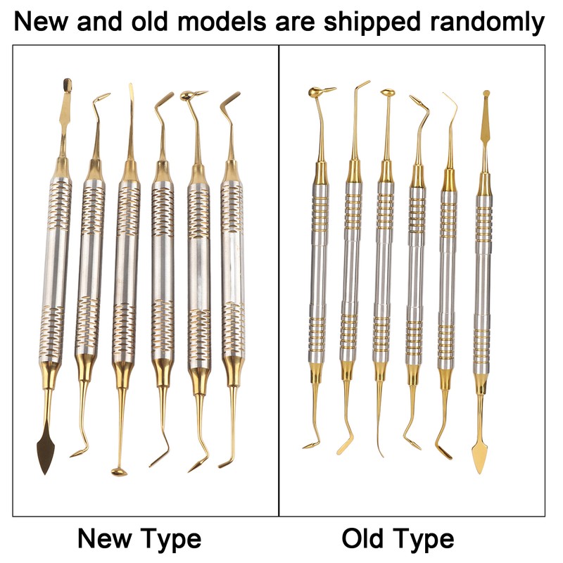 6pcs Dental Composite Resin Filling Spatula Dental Instrument Accessory