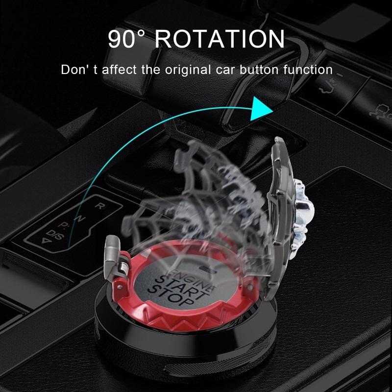 Pangpai Push Start Button Cover, Car Engine Start Stop Button