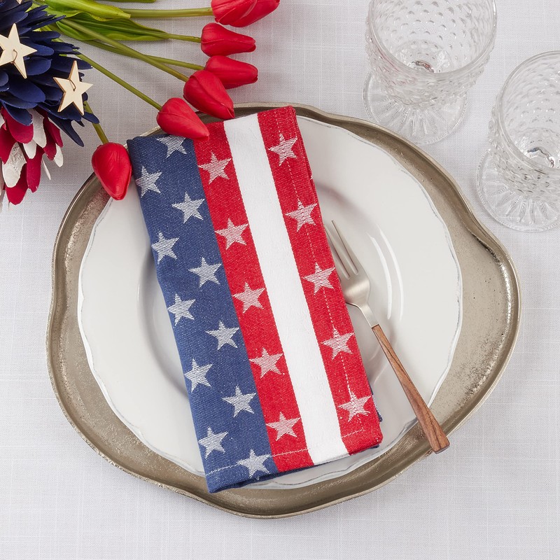 Americana Design Table Napkins (Set of 4)