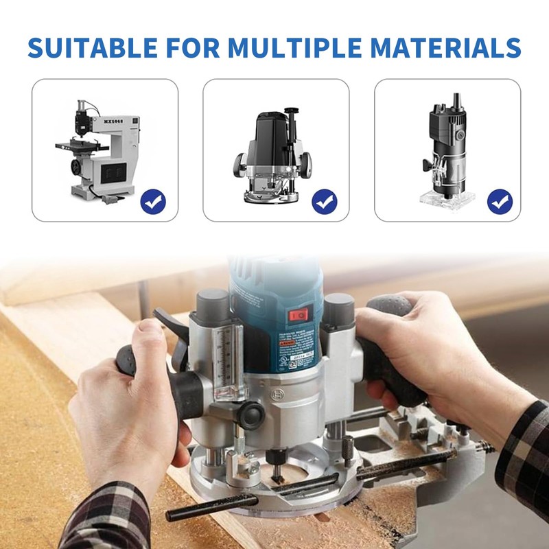 Router Bits 1/4 Shank – 4 Pcs Flush Trim Router