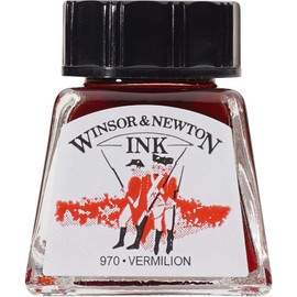 Winsor & Newton 1110030 30 ml Bottle of Calligraphy Ink for Fountain Pens or Nibs, Can be Blended with One Another, Non-Fading and Durable Colour