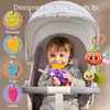 TUMAMA Hanging Vegetable Plush Toy Set, 4 Different Vegetable Crib