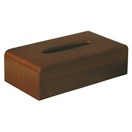 SAITO WOOD TS-03WN Tissue Box Cover, Walnut