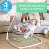 Ingenuity SimpleComfort Compact Soothing Swing, Rotating Toy Bar, Rotating Seat,