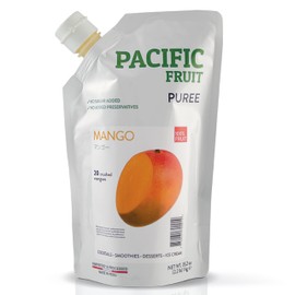 PACIFIC FRUIT - Real Mango puree for cocktails - Mango juice no sugar added – Pure mango – 100% REAL FRUIT!