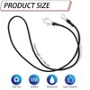 Bungee Cords with Carabiner Clips, 4PCS Black Bungee Ropes 40Inch