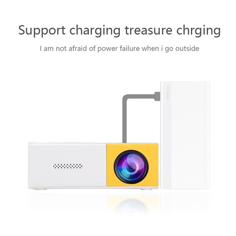 VBESTLIFE Projector, Supported Video Projector, Portable Home Cinema Film Projector