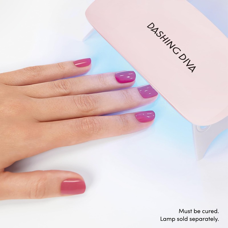 Dashing Diva Glaze Pedicure Nail Strip Set - Dragon Fruit