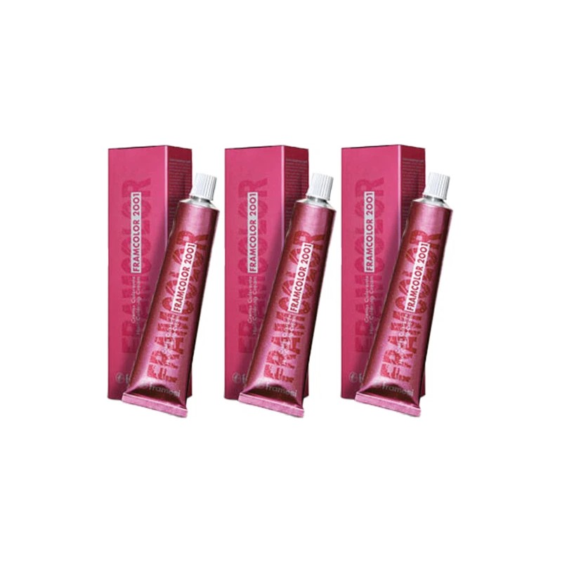 3 Pack Framesi Framcolor Color 2001 Medium Ash 7cc 7