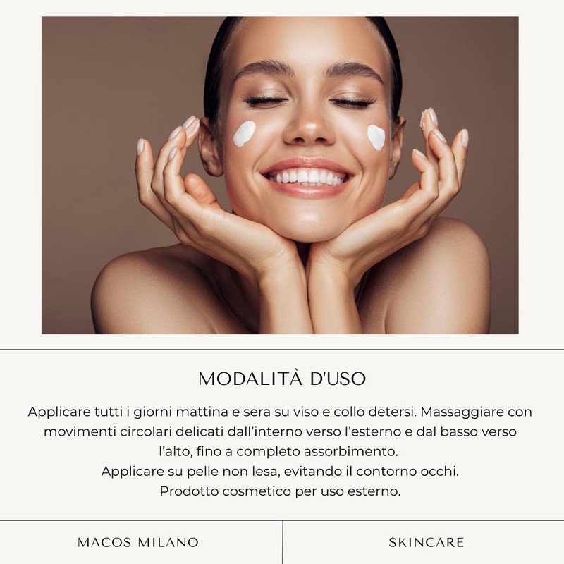 MACOS MILANO Detox Facial Cream Caviale Red 50 ml Anti-Wrinkle