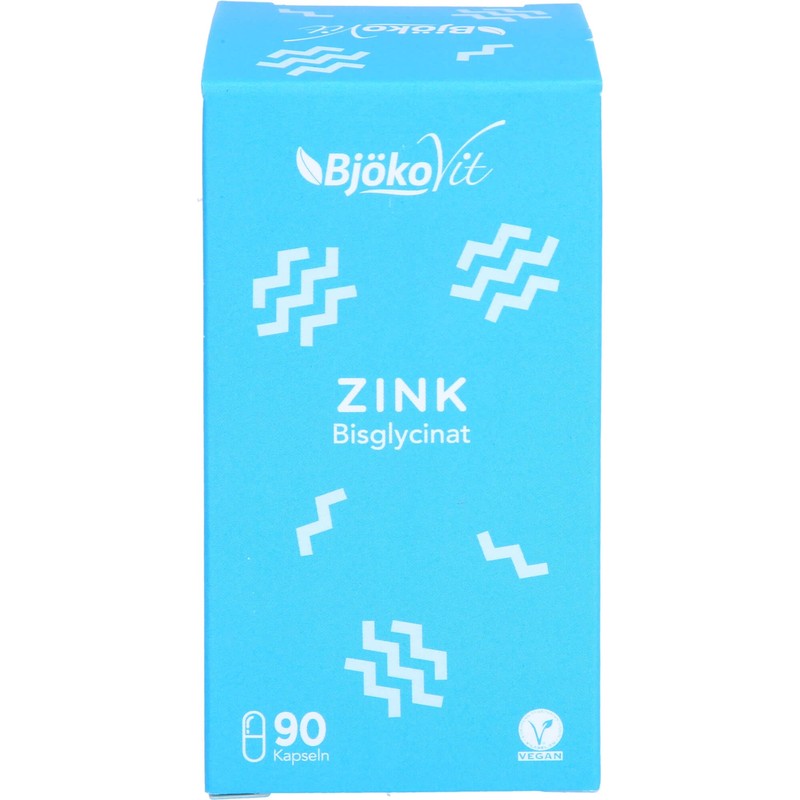 Zinc Tablets (Capsules) by BjökoVit | 25 mg Bisglycinate High