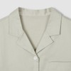 JAJU [JAJU] Women's Cotton Runner 5-part Pajama Dress_Khaki Grey