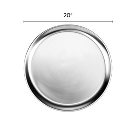 Thunder Group Pizza Tray, 20-Inch, Wide Rim