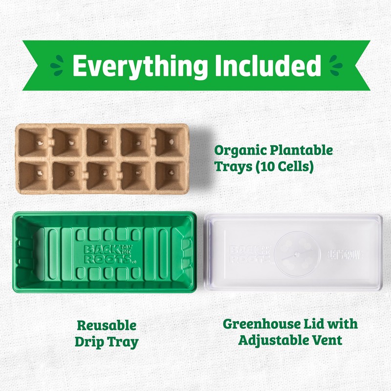 Back to the Roots 10-Cell Greenhouse Germination Kit | Includes