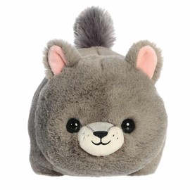 Aurora® Adorable Spudsters™ Gabby Gray Squirrel™ Stuffed Animal - Round Shape Makes for Comforting Cuddles - Perfect for Kids All Ages and Animal Loving Adults - 10.5 Inches