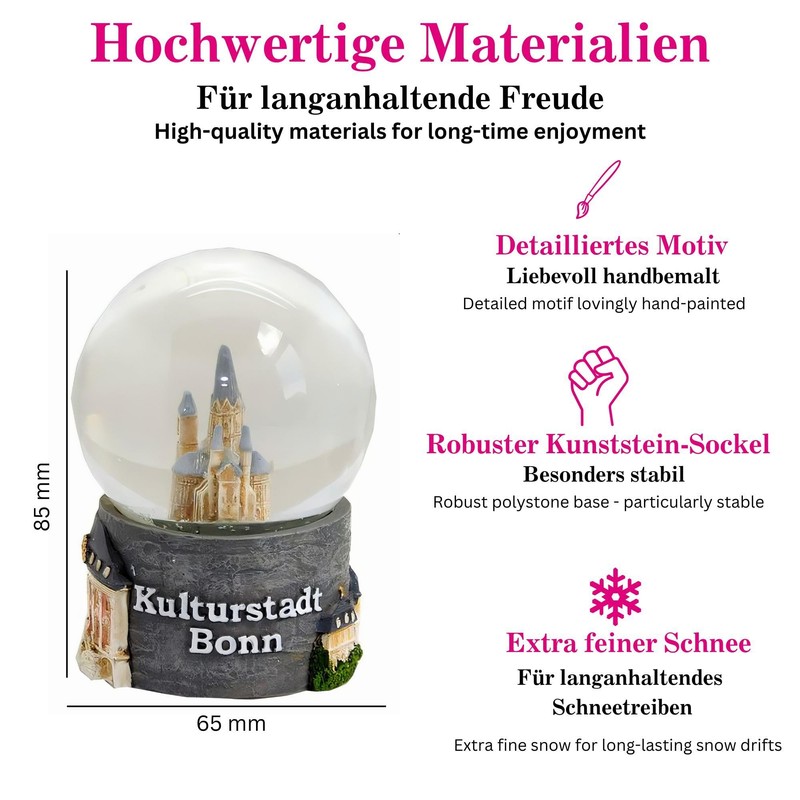 Souvenir Schneekugel Kulturstadt Bonn 30011