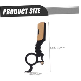 BIUDECO 2Pcs Manual Beard Razors Vintage Portable Shavers for Men Non Slip Handle Compact Design for Travel Durable Grooming Tools