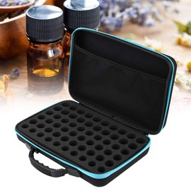 YUMILI Hartsc Halen Essential Oil Carrying Case for Outside Bearing, 60 Bottles Oil Roller Bottle Organiser Suitable for Bottles 5 ml, 15 ml (Blue)
