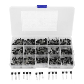 600 Pcs Transistors Assortment Kit NPN TO-92 PNP 2N2222-S9018 Straight Plug Transistor