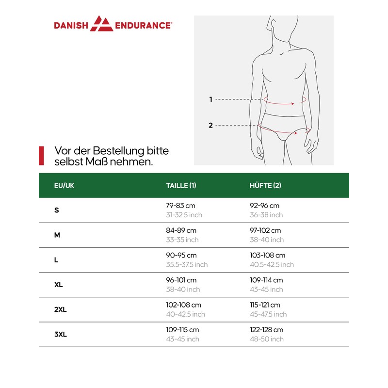 DANISH ENDURANCE Men's Cycling Shorts or Cycling Shorts with Seat