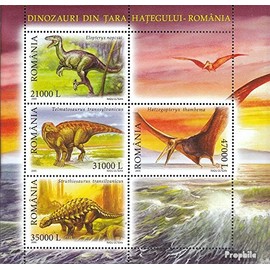 Romania block350 (complete.issue.) 2005 Prehistoric Animals (Stamps for collectors) Amphibians / reptiles / dinosaurs