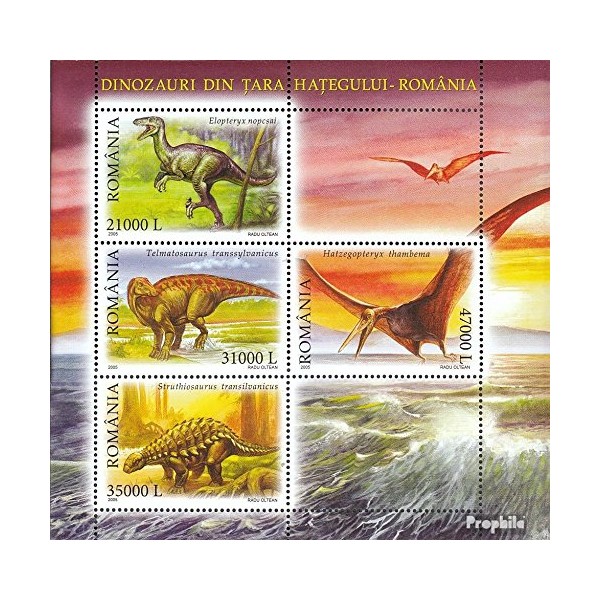Romania block350 (complete.issue.) 2005 Prehistoric Animals (Stamps for collectors) Amphibians