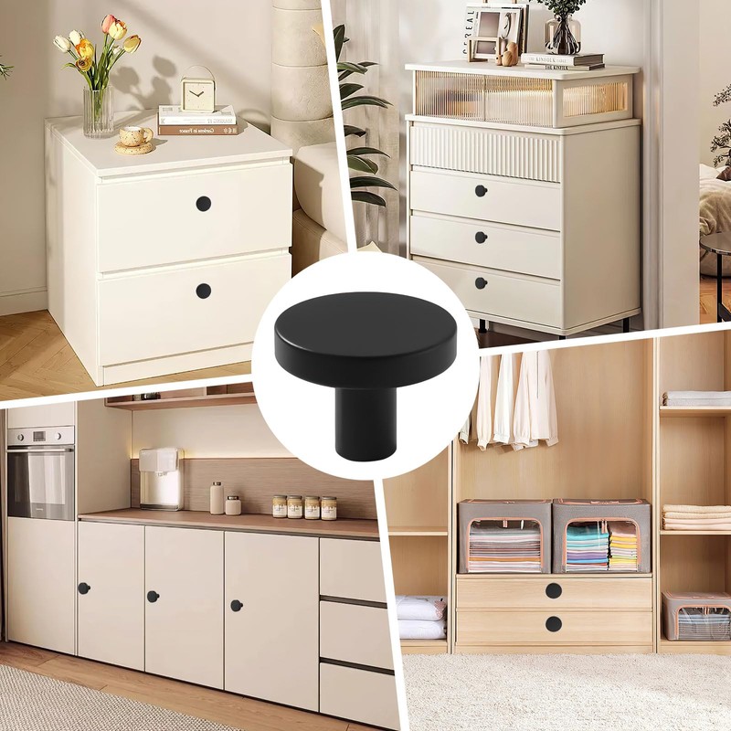 Haisheng 12 PCS Furniture Knobs, Cabinet Knobs, Matte Furniture Knobs