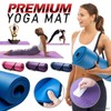 Yoga Mat / Fitness Mat / Exercise Equipment / Indoor Mat for Gyms 10mm Blue + Strap 3ea