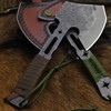 BA-KOR 12.2-inch DC53 Steel 10mm Thick Multi-Functional Survival Axe for