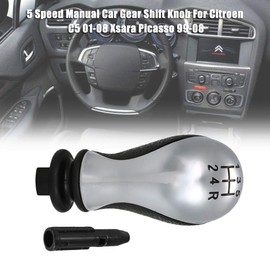 Carrfan Car Gear Shift Knob 5 Speed Manual Replacement for Citroen C5 01-08 Xsara Picasso 99-08